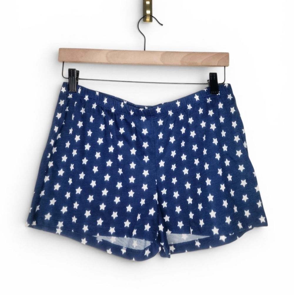Flirtitude Navy and White Star Lounge Shorts Size S
